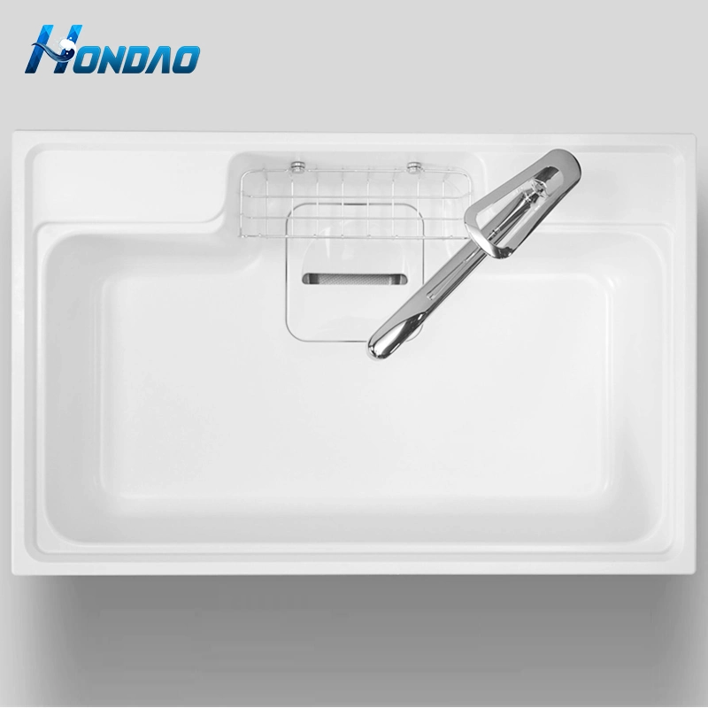 Hondao Rectangular Shape Undermount Quartz Stone Sink Composite Quartz Kitchen Sink