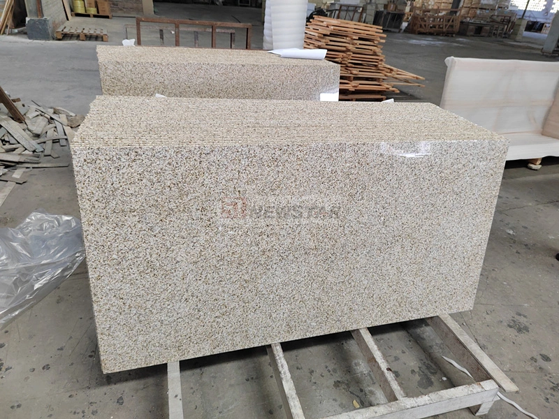 Luxury Living Room Shandong Yellow Rusty Granite Kitchen Top Bathroom Shower Wall Paving Shower Tray Granite Wholesale