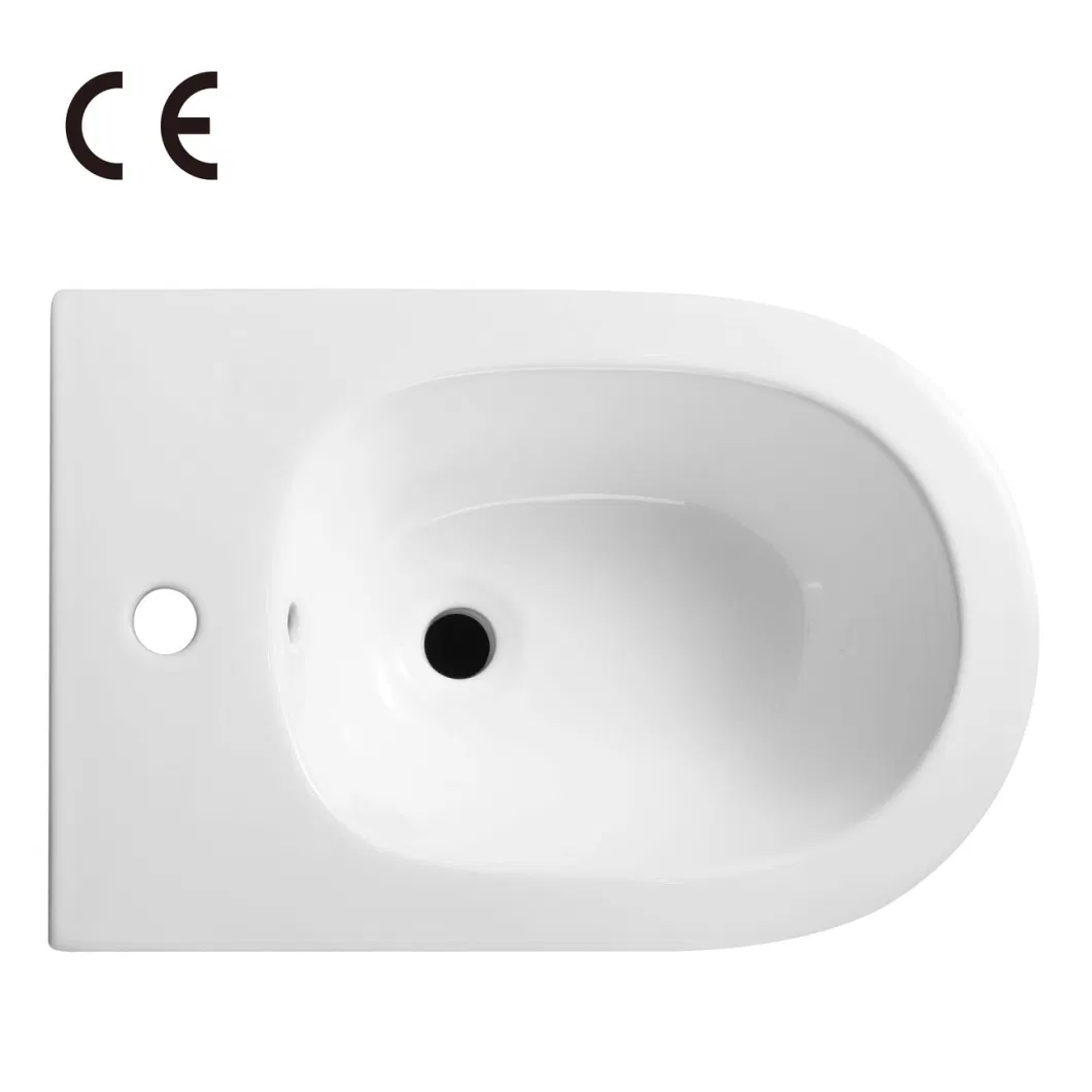 CE Standard Toilet Suite Ceramica Luxury P-Trap Floor Mounted Bidet