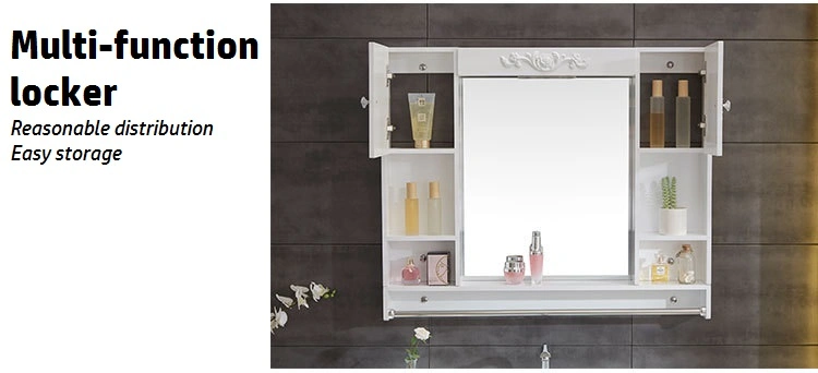 Wall Mount PVC Bathroom Vanity Cabinets with Doors and Drawers for Indian Market