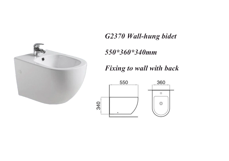 Back to Wall Ceramic Wc Toilet Bidet