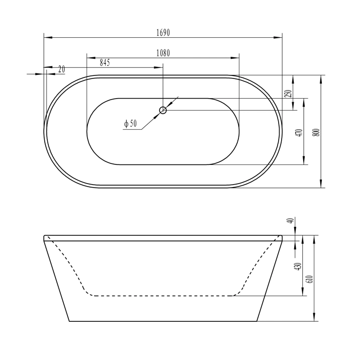 Oval SPA Whirlpool Freestanding Acrylic Bath Tub with Cupc CE Massage SPA Hot Bath Tub Jacuzzi Bathroom Tub