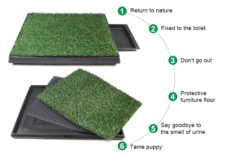 Easy Clean Pet Training Plastic Grass Toilet Mat Dog Toilet Artificial Grass