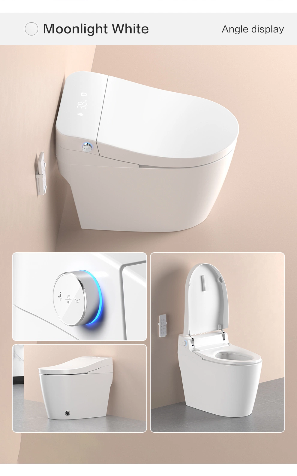 Bto European Luxury Bathroom Intelligent Toilet with Remote Control Toilet