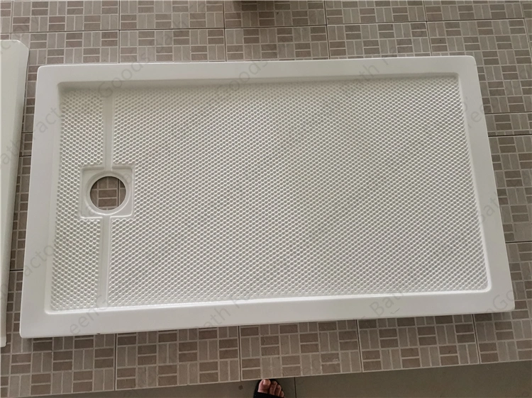 Philippines New Design Camper Van RV Rectangle Cover Acrylic Resin Corian Antiskid Shower Tray