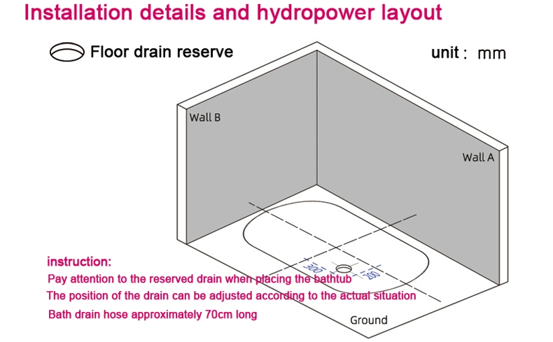 High Quality Modern Soaking Shower Freestanding Deep Acrylic Bathtub