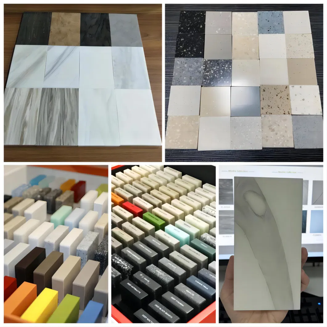 Wholesale Price OEM Factory Customized Design Stone Resin Countertop Acrylic Resin Countertop Resin Kitchen Countertop Resin Countertop Sink Supplier in China