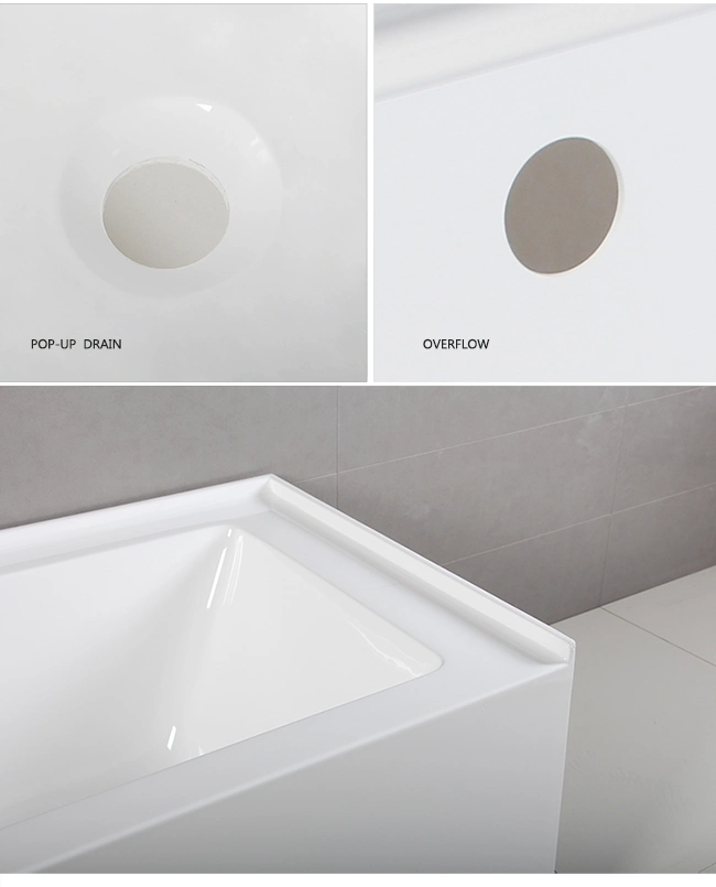 American Standard Acrylic Material Skirt Bath Tub for Bathroom