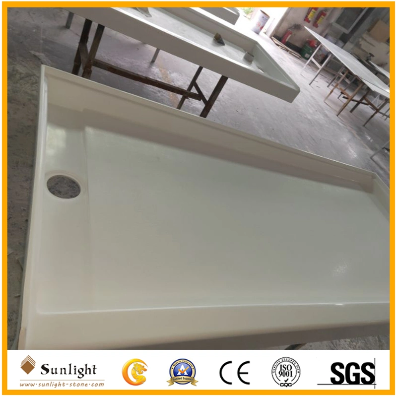 Popular Vision Design Cast Marble Cultured Marble Shower Panel for Hotel Apartment