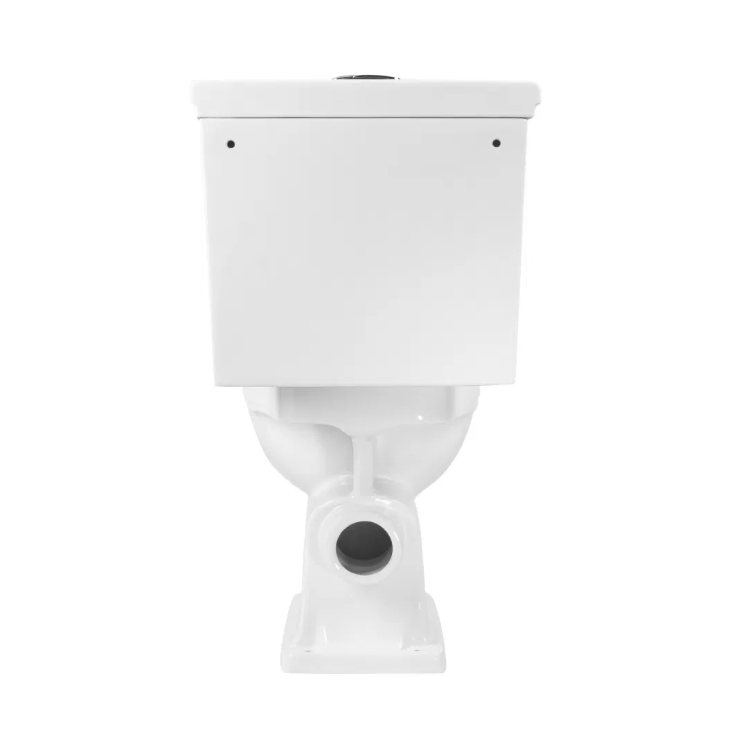 Bathroom Lavatory Porcelain Close Coupled Ceramic Back-to-Wall Smart P-Trap 180 Dual-Flush European Soft-Close Sanitary Ware Two Piece Toilet Cistern