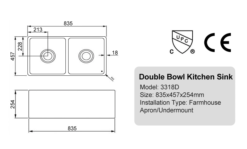 Custom Made Sink Used for Sale Ceramic Sink Brand Kitchen White Farmhouse Sinks