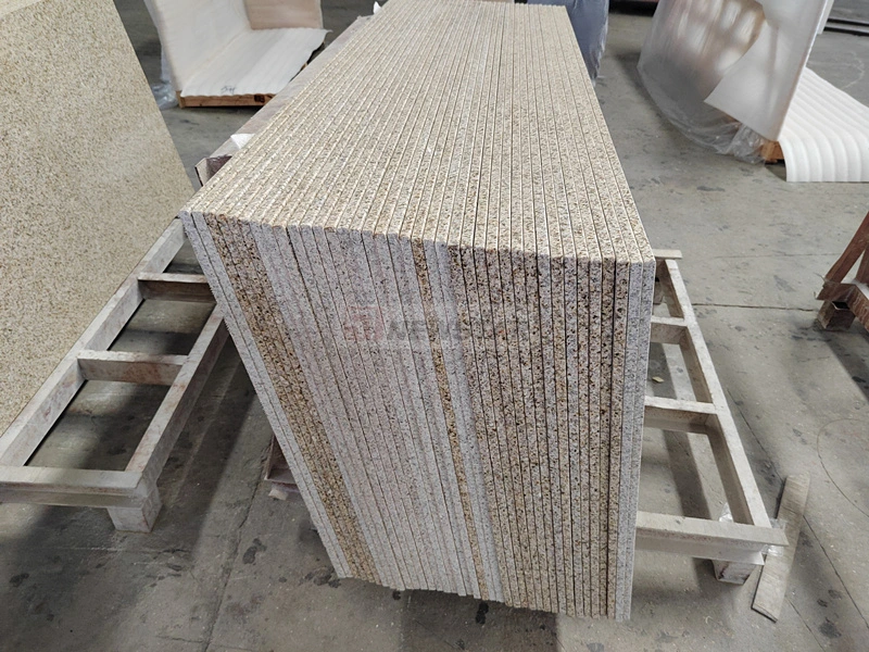 Luxury Living Room Shandong Yellow Rusty Granite Kitchen Top Bathroom Shower Wall Paving Shower Tray Granite Wholesale