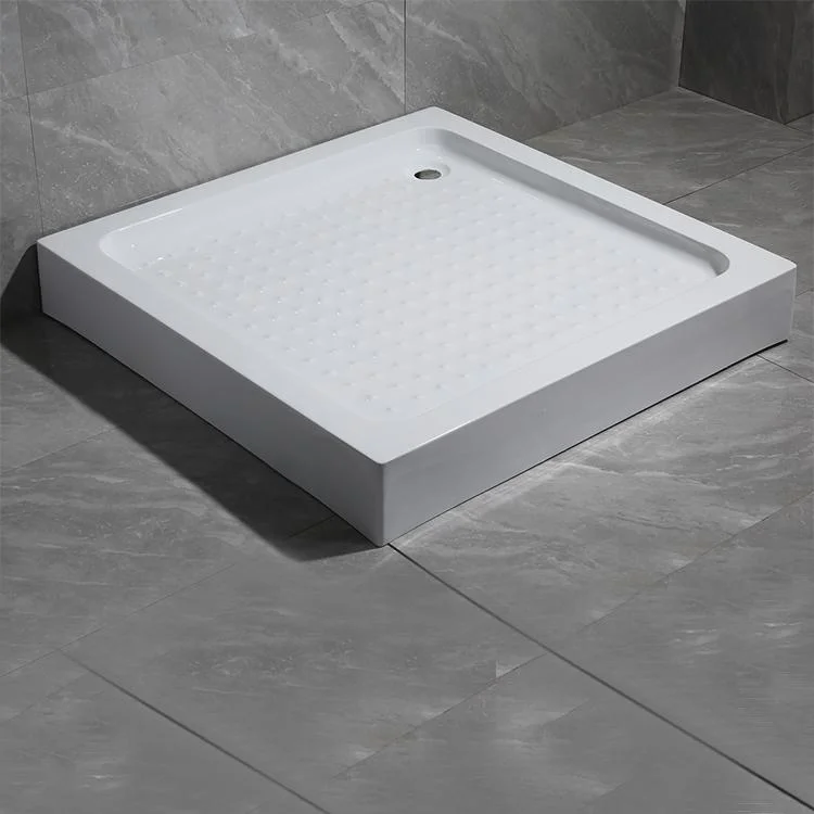 Customize Solid Surface Non-Slip Cultured Marble Shower Panel SMC Shower Pan/Shower Base for Hotel Bathroom