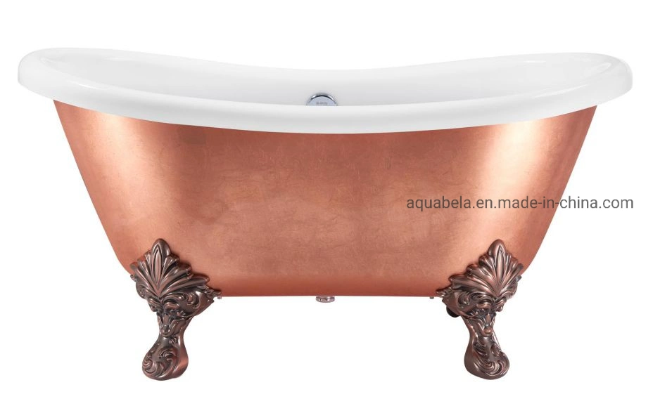 2020 Aquabela Ce/Cupc Luxury Acrylic Purple Bronze Color Soaking Clawfoot Bathroom Bathtub (JL6905)