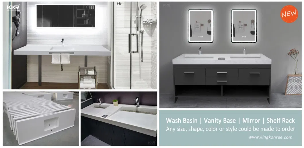 New Design Single Sink Water Resistant Toilet Furniture Modern Basin Bathroom Vanity Cabinets