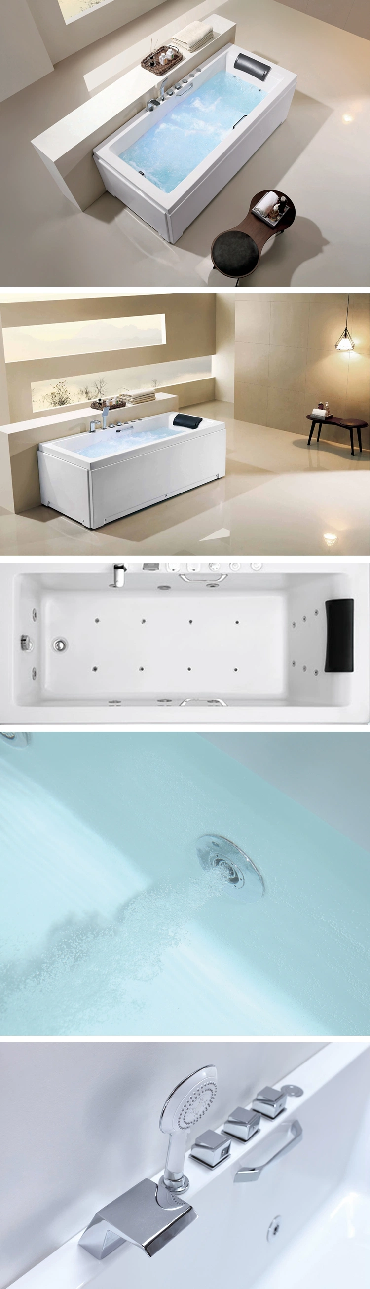 Small Square Soaking Bathtub Dimensions Freestanding Tubs with Shower Unit