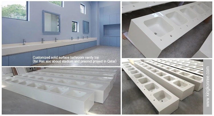 Wholesale Solid Surface Artificial Marble Stone Resin Kitchen Undermount Sink
