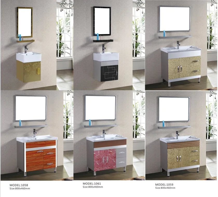 Free Standing Bathroom Vanity Stainless Steel Bathroom Furniture