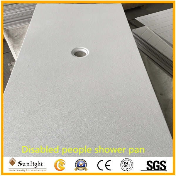 36 X60 Center Drain Cultured Marble Shower Pan Hotel Shower Base