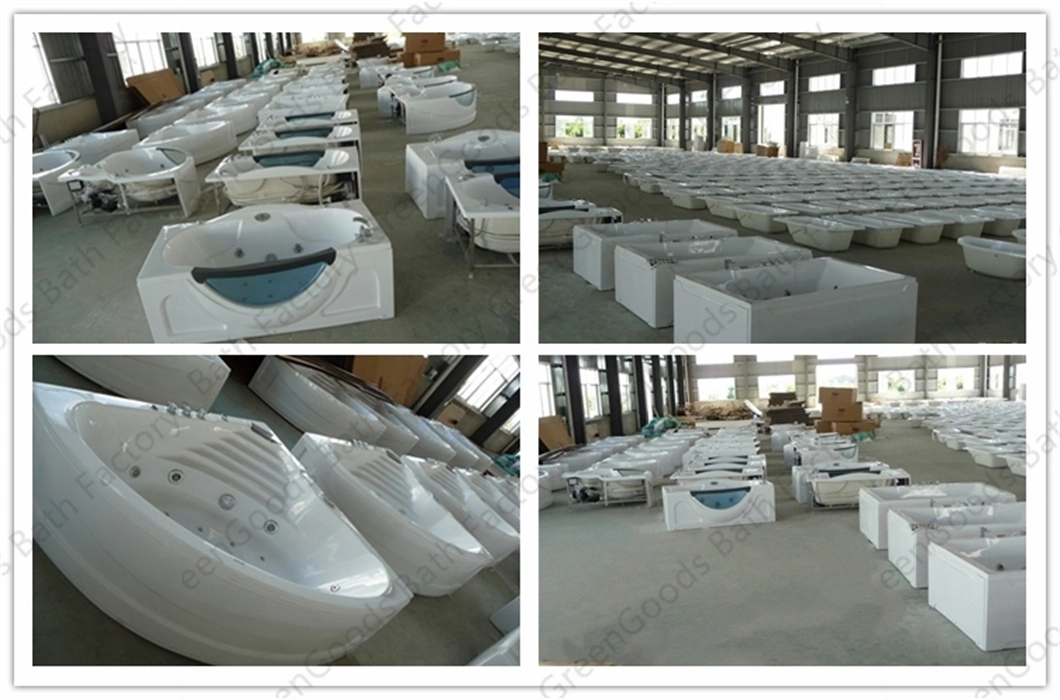 CE Foshan High Qualiti Sanitary SPA Free Standing Bath Tub Air Jets Whirlpool Massage Bathtub