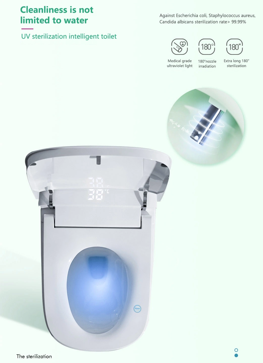China High Quaity Remote Control Smart Toilet for Sale