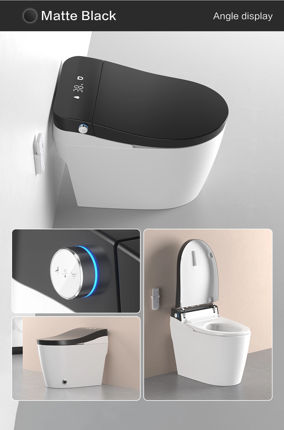 Bto European Luxury Bathroom Intelligent Toilet with Remote Control Toilet