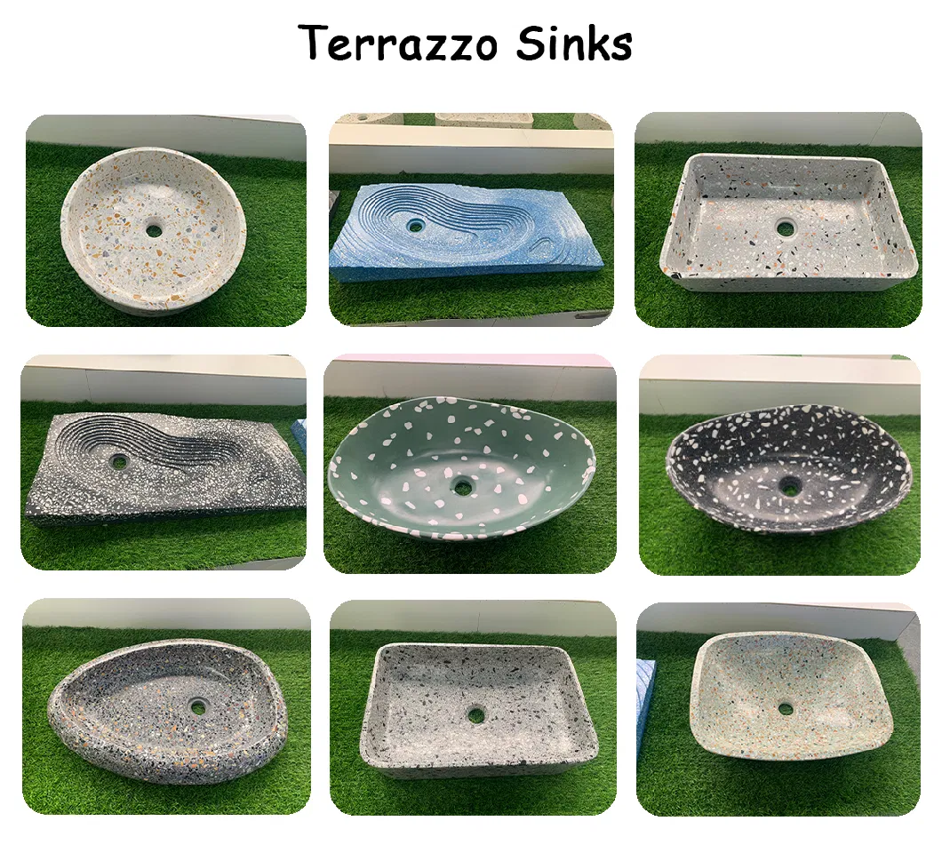 Artificial Stone Quartz Bathroom and Kitchen Stone Countertop Basin Vessel Sink
