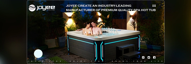 Joyee Luxury Design Big LED Jet Whirlpool Balboa SPA 5 Seat Hot Tub