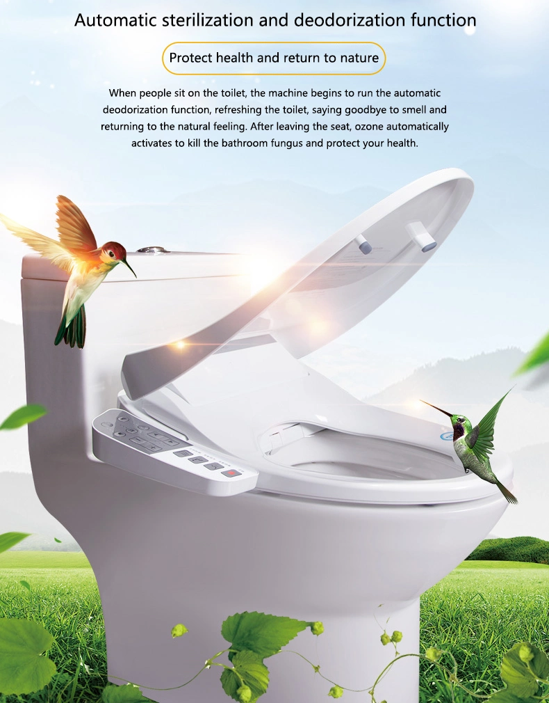 Electric Smart Toilet Bidet Seat with Self Cleaning