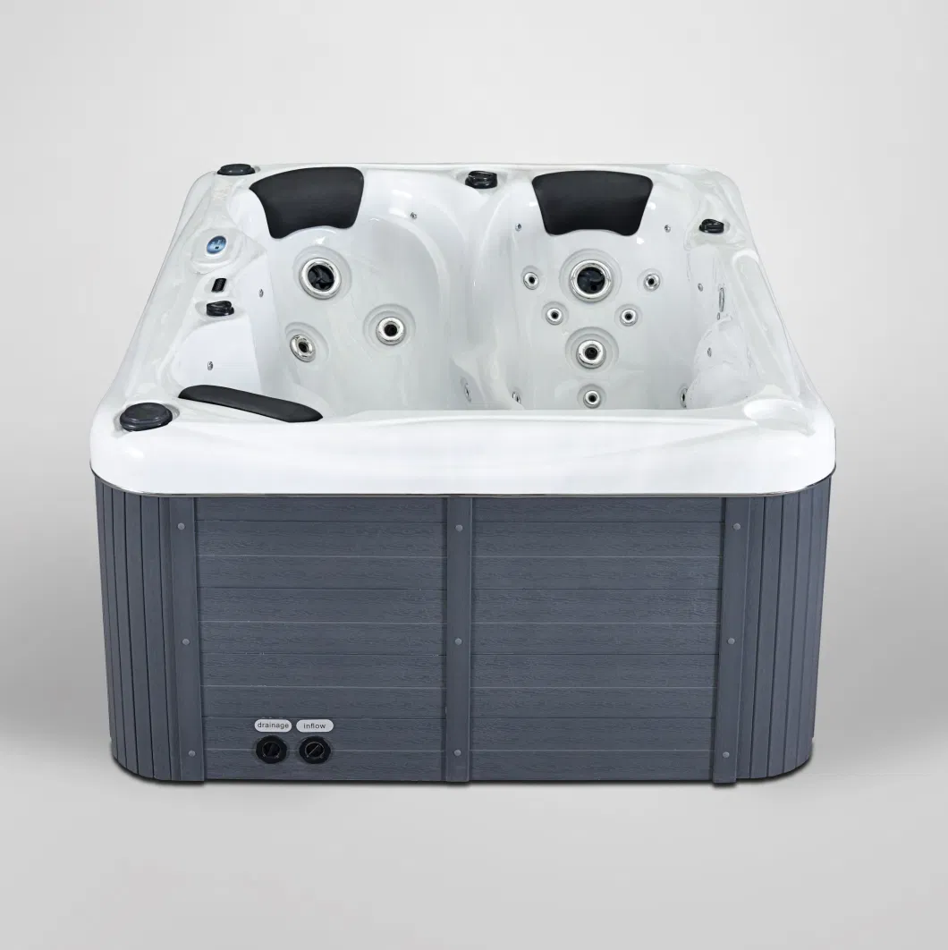 Waterfall Massage Jacuzzi SPA Hot Tub/Freestanding/Adult Massage Bathtub