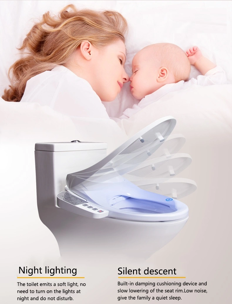 Electric Smart Toilet Bidet Seat with Self Cleaning