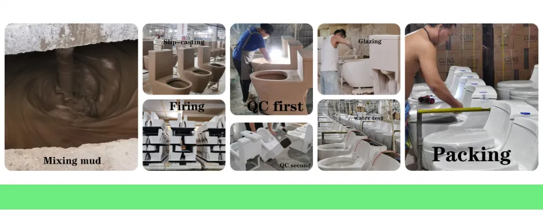 Bathroom Ceramic Washdown Flush Wc Toilet White Bathroom Toilet Self-Clean Water Closet Ceramic One Piece Toilet