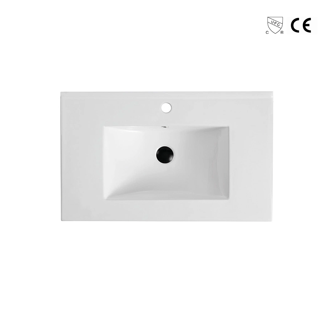 75cm Bathroom Ceramic Cabinet Basin Thin Basin Sink Table Top Wash Basin Bl202-75