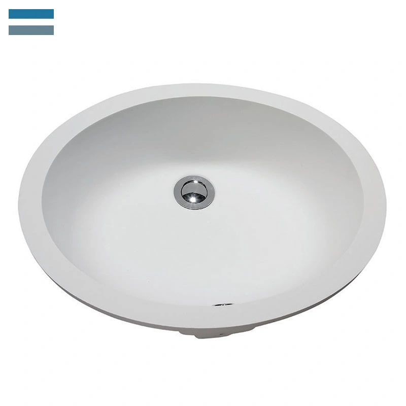 White Solid Surface Stone Resin Kitchen Sink