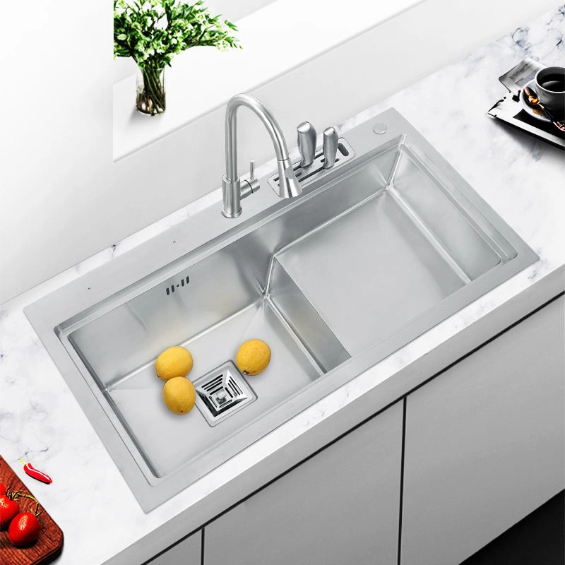 Stainless Steel Quartz Kitchen Sinks Topmount 304 Stainless Steel Kitchen Sink Capacity Standard Double Bowl Sinks