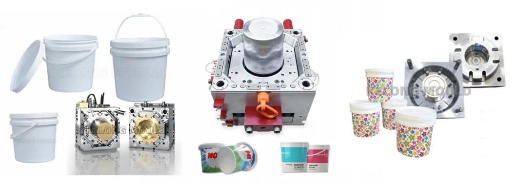 PP Plastic Injection Mould Kelong Water Bucket Mould Design