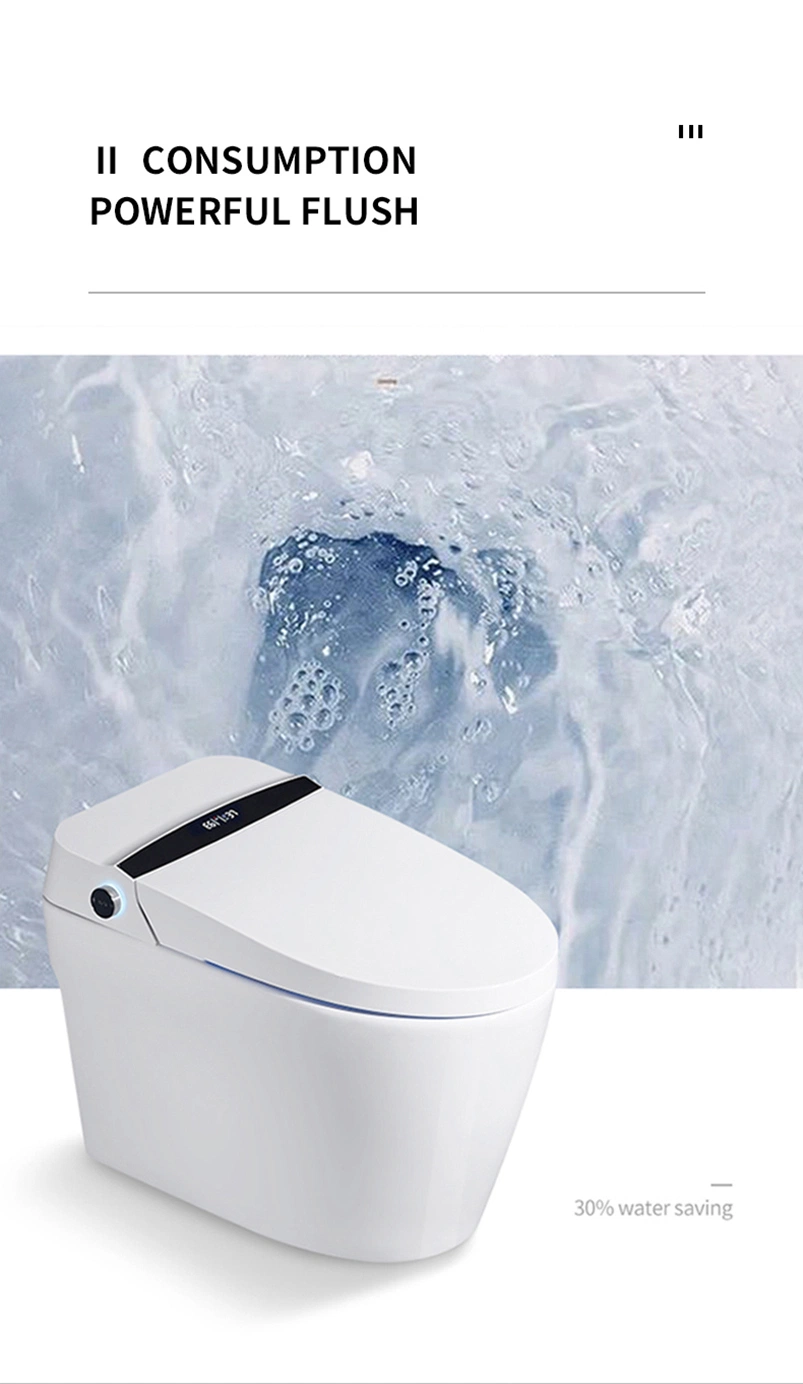 Siphonic Flushing Automatic Operation Seat Heating Warm Air Drying Night Light Illumination Remote Control Intelligent Ceramic Bidet Toilet