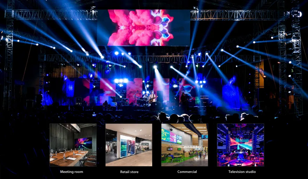P3.91 Indoor Die-Cast Aluminum Cabinet HD Full Color Fast Installation Easy Maintenance Stage Background LED Video Wall
