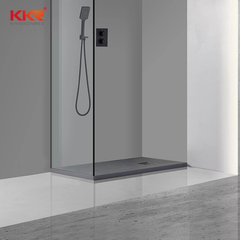 Kkr Hotel Project Solid Surface Stone Shower Tray Artificial Stone Base