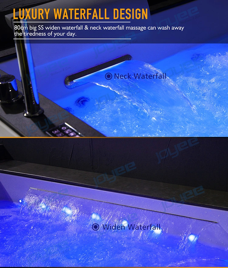 Joyee New Trend Bathroom Freestanding Indoor Hot Tub 1-2 Person Whirlpool Massage SPA Bath