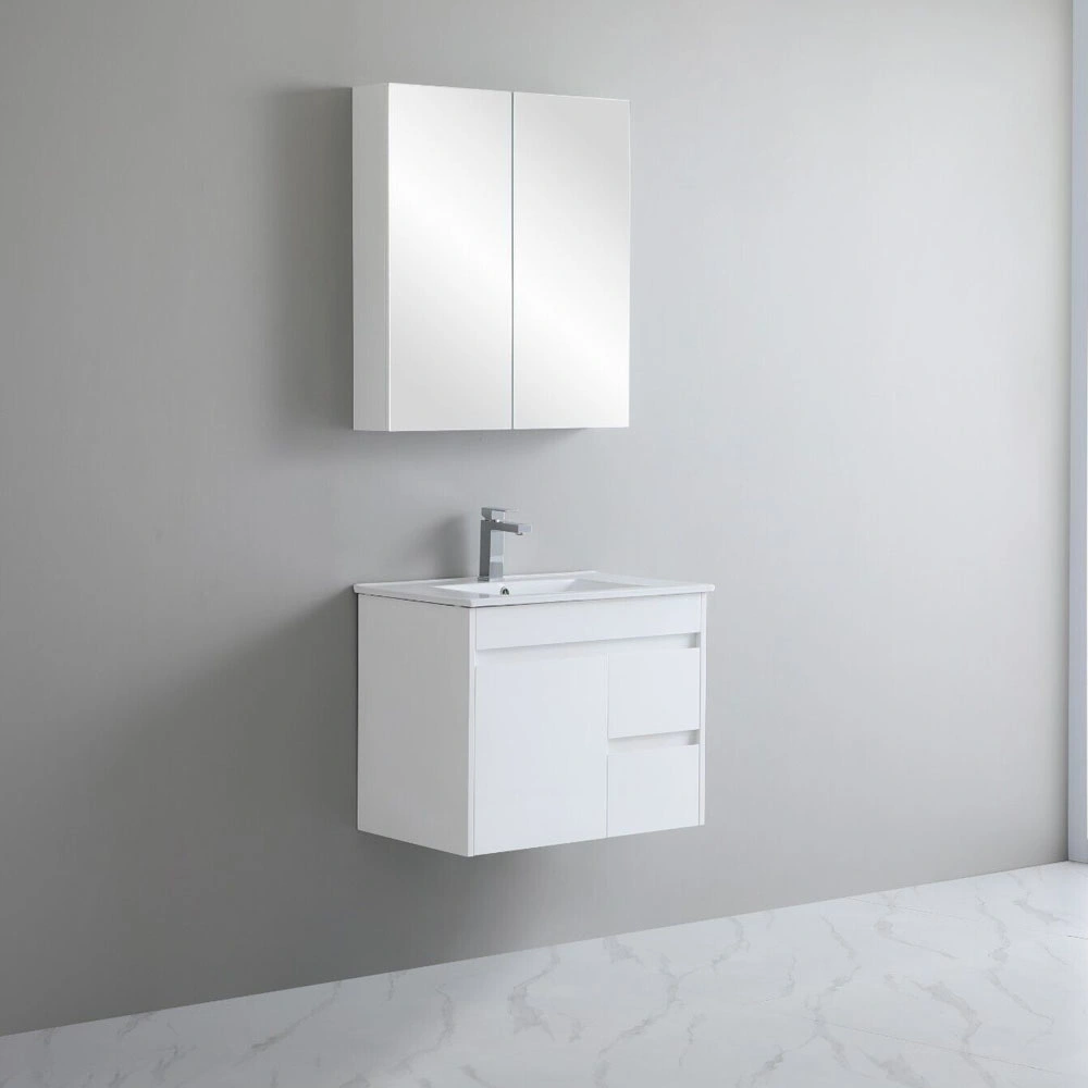 750mm Wall Hung PVC Modern Bathroom Vanity with Basin