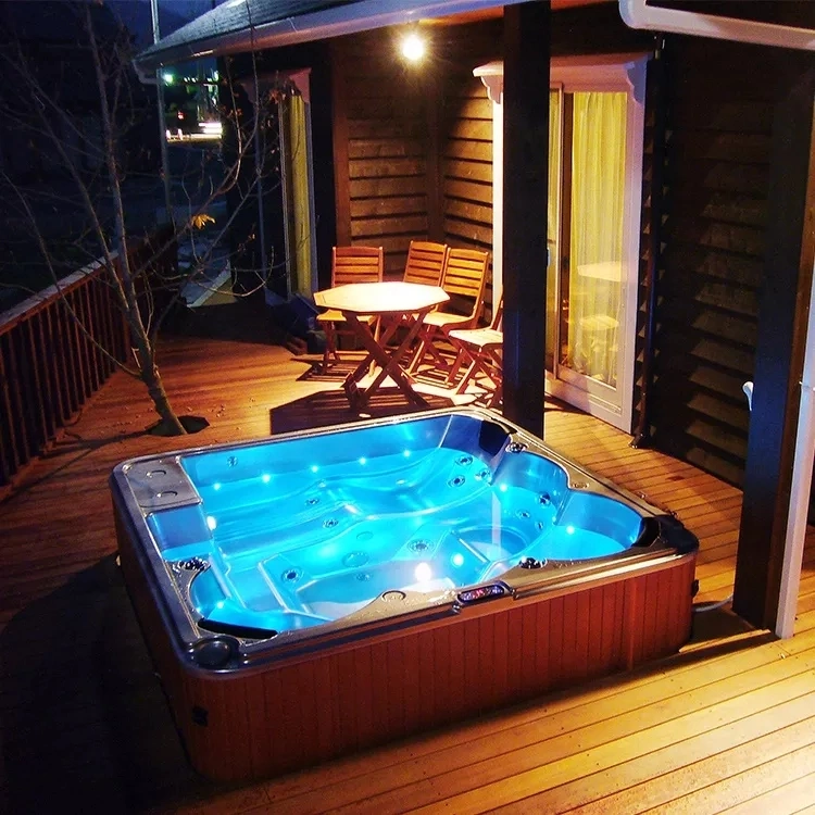China Supply Price 4 Person Family Intex Chinese Hydro Sexy Bathtub Outdoor SPA Hot Tub Massage with Jacuzzi Al Aire Libre