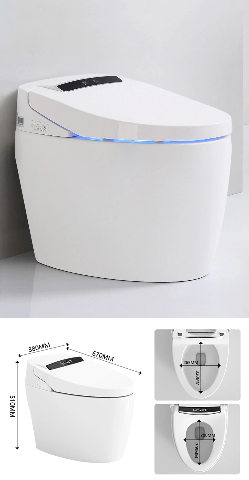 Self Cleaning Sensor Toilet Automatic Flush Remote Control Heated Inodoros Smart Toilet Intelligent with Warm Seat