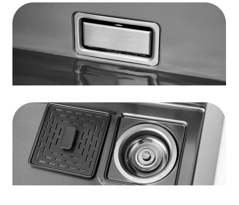 304 Stainless Steel Kitchen Sink Trend Flying Waterfall Multi-Function Kitchen Sink Nano SUS Countertop Undermount Waterfall 201 SUS Kitchen Faucet Sink