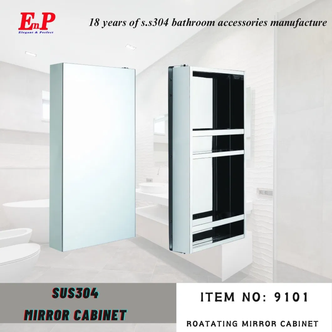 Enp Bathroom Stainless Steel Mirror Cabinet