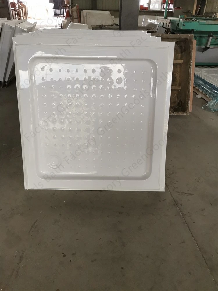CE Customized Australia Hotel Project Gorgeous Pan Square 1000X1000 Acrylic Resin White Shower Tray