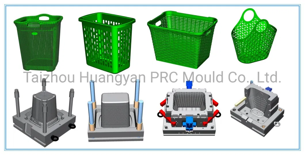 Plastic Injection Household Mould Plastic Injection Laundry Basket Molding Plastic Laundry Basket Mould with Flower Design