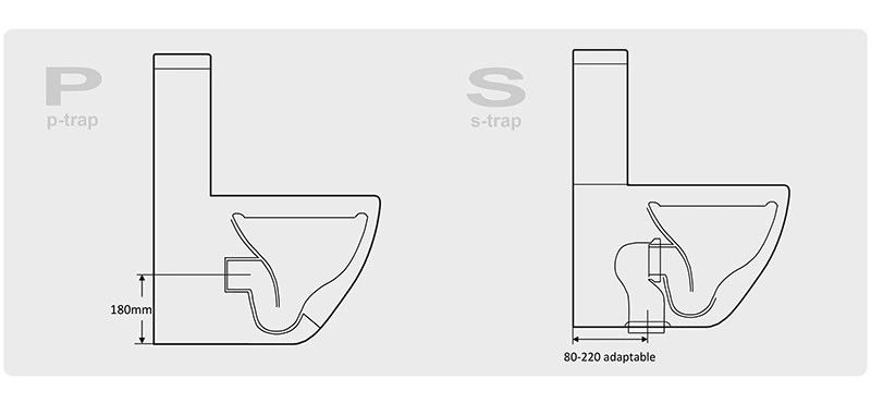 Easy Clean Water Closet Wc Siphon Flush Toilets