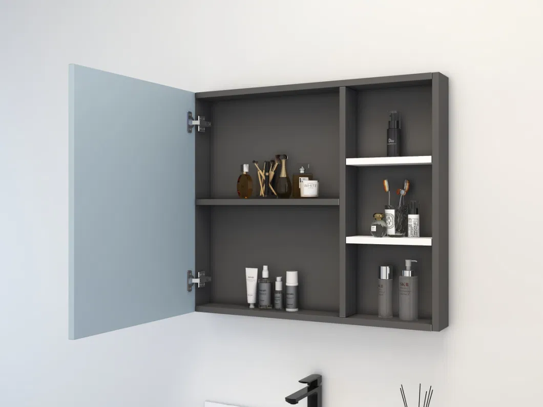 Furniture Plywood Wash Basin Bathroom Hanging Cabinet with Mirror