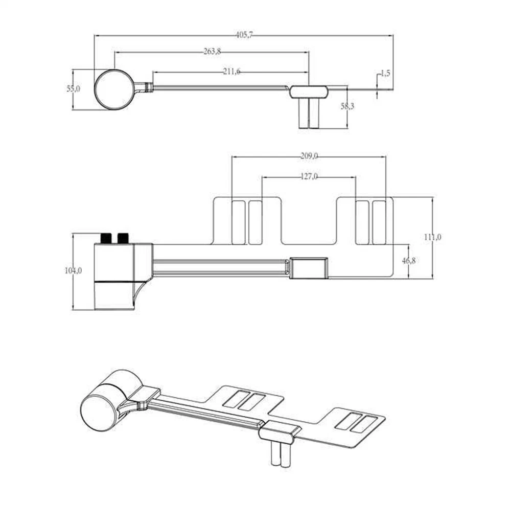 Non Electronic Bidet Attachment Sell Cleaning Nozzle Bidet for Toilet Seat